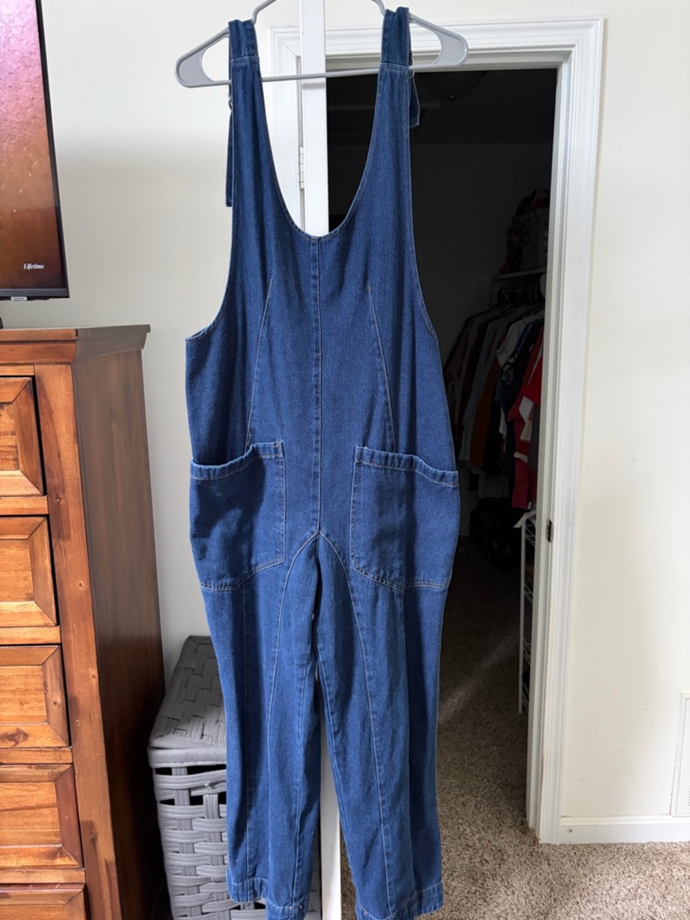 Amazon Denim Blue Overalls Jumpsuit